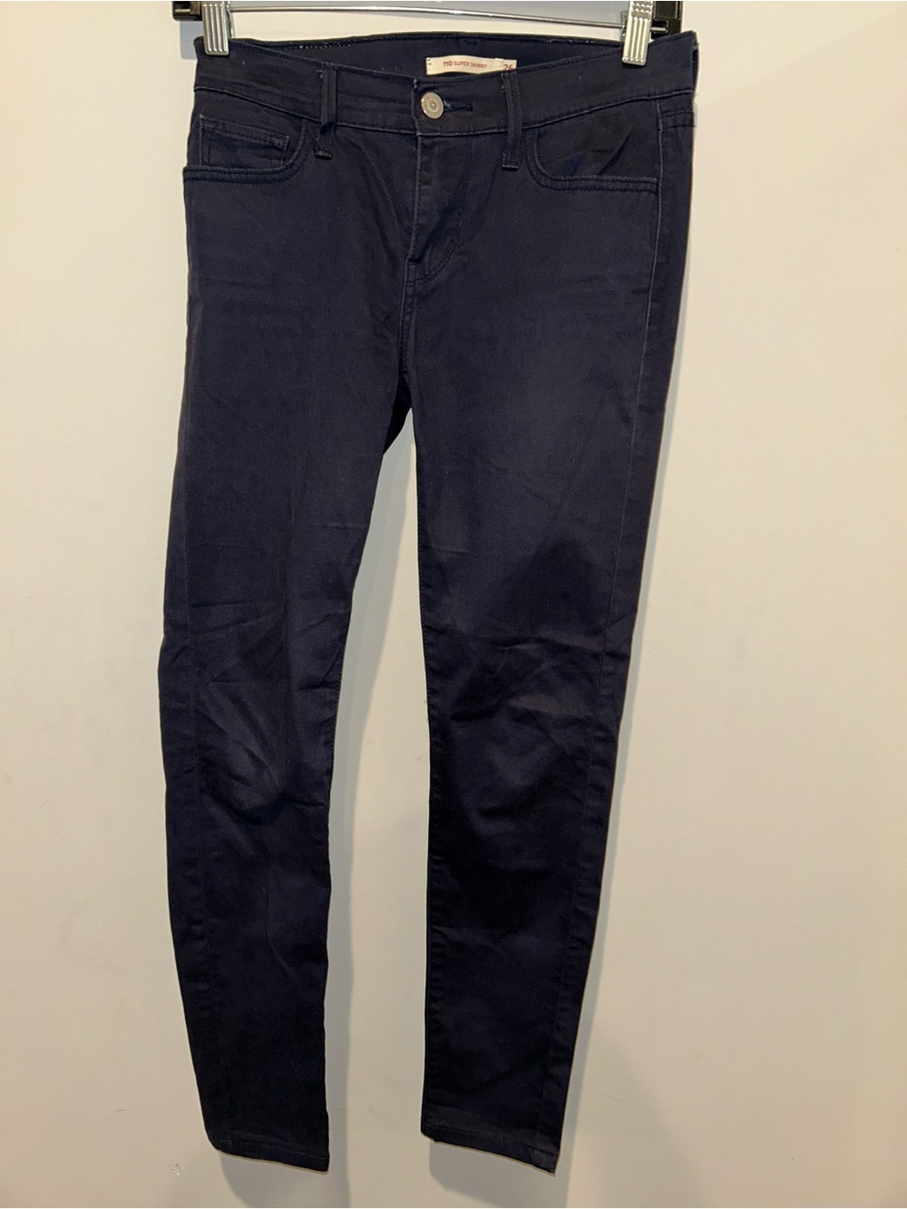 Levi's 710 Super Skinny Jeans Waist 26 Black